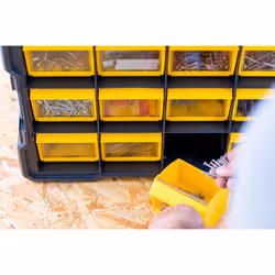 Stanley FMST81077-1 boite à outils Boîte pour petites pièces Plastique, Polycarbonate (PC) Noir, Jaune - Vue supplémentaire 13