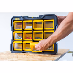 Stanley FMST81077-1 boite à outils Boîte pour petites pièces Plastique, Polycarbonate (PC) Noir, Jaune - Vue supplémentaire 14