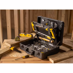 Stanley STMT98109-1 Caisse à Outils Mécanicien 142 Pièces Noir Jaune Aluminium - Vue supplémentaire 7