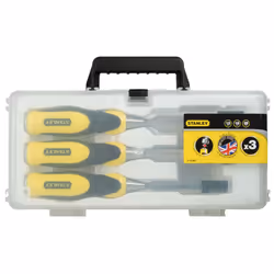 Stanley DynaGrip Ciseau à Bois 3Pcs.