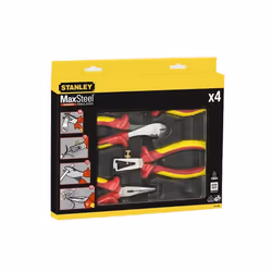 Set de pinces Stanley MaxSteel VDE; 4 unités