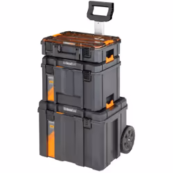 Tour T-STAK 3 in 1 Édition McLAREN Ensemble de 3 pièces : coffret TSTAK IP54 - grande contenance mobile avec poignée télescop ...