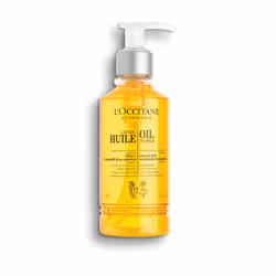L'Occitane Lait-en-Huile Démaquillant Visage 200ml, Huile démaquillante, Femmes, Universel, Apaisant, 200 ml, Flacon pompe