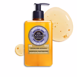 L'Occitane Luxury Size Shea Lavender Hands &amp; Body Liquid Soap, Corps, Savon liquide, Flacon pompe, Beurre de karité, AQUA ...
