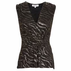 Tee shirt Morgan 222-dbam noir/dorée L - Morgan - Femme - Regular - Manches courtes