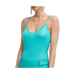 Débardeur droit Morgan bleu - Morgan - Droit - Col V - Femme
