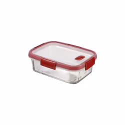 Ensemble de 4 contenants alimentaires en verre. Convient pour contenir des aliments, cuire au four. Élégant et pratique. Ense ...