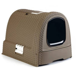 CURVER Maison de toilettes pour chat moka