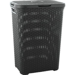 Curver Style 3253920707031 panier à linge 60 L Carré Rotin Anthracite