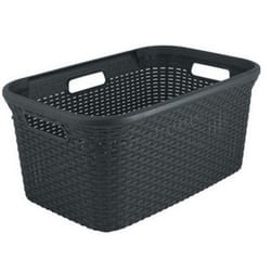 Curver Style 3253920708045 panier à linge 45 L Rectangulaire Rotin Anthracite