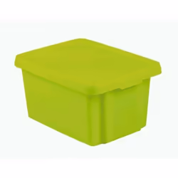 Boite de Rangement - Curver - Essentials 26L - Couverture Verte - Plastique - Mixte