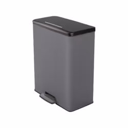 Description générale La poubelle duo rectangle DECO BIN CURVER de 52L (26+26L) est idéale pour le tri sélectif. Elle allie fo ...