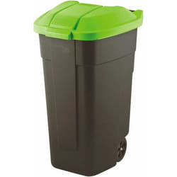Curver 214125 poubelle 110 L Rectangulaire Plastique Noir, Vert