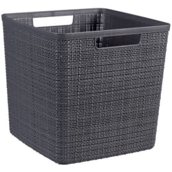 Panier carré Curver 17L / gris foncé