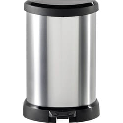 Curver - deco Bin 240568 Poubelle 15 l (l x h x p) 303 x 448 x 268 mm argent, noir 1 pc(s)