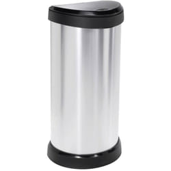 Curver - deco Bin 240641 Poubelle 40 l (l x h x p) 335 x 685 x 285 mm argent, noir 1 pc(s)