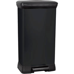 Curver - Deco bin metalics 246364 Poubelle 50 l (l x h x p) 390 x 720 x 290 mm noir 1 pc(s)