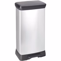 La gamme de poubelles Deco de la marque Curver est un rêve de design ! La poubelle à pédale Deco argenté de 50 L de la marque ...