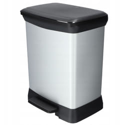 Curver Deco Bins Deco 28 L Rectangulaire Plastique Noir, Gris