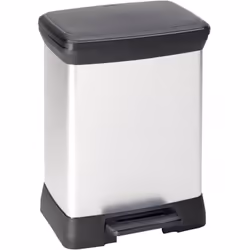 Description générale Cette poubelle à pédale Duo Curver est une solution élégante et pratique pour le tri des déchets. Avec u ...