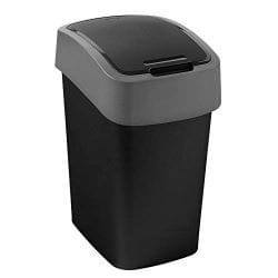 Curver Flip 10 L Rectangulaire Plastique Noir, Gris