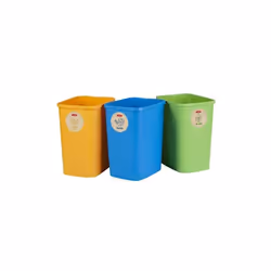 Ce système Eco Friendly de séparation des déchets à 3 volets, de la marque Curver, est la solution idéale pour le tri des déc ...