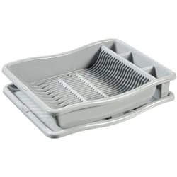 Gouttoir à vaisselle sur plateau Curver 48x38x10,5 cm Gris clair