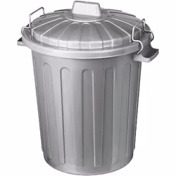 Abfalleimer Oscar Tonne mini 7 l 30cm Ø23cm silber Montant du contenu: 10 pièce par Pack Hauteur 30 cm Mélange de matériaux K ...