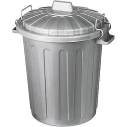 Curver - Abfalleimer Oscar Tonne mini 7 l 30cm Ø23cm silber