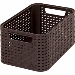 Curver Style S, Panier de rangement, Marron, Rotin, Monochromatique, Salle de bains, Chambre à coucher, 285 mm
