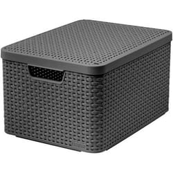 Curver Style L Panier de rangement Rotin Gris