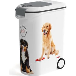 CURVER Conteneur a croquettes Love pets 20 Kg - Blanc - Pour chien