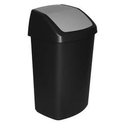 Curver Swing-Top 50 L Rectangulaire Plastique Noir, Gris