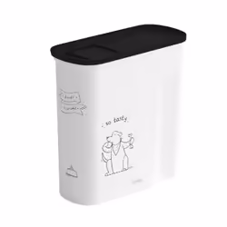 Curver Dinner is Served, Conteneur de nourriture pour animaux de compagnie, Plastique, Noir, Blanc, Image, Autonome, 6 L