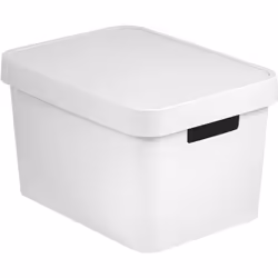 Boîte de Rangement - Curver - Infinity - Plastique - 17L - Couvercle Inclus - Blanc
