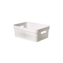 Curver Infinity Panier perforé of plastic recyclé, 4,5 litres, white