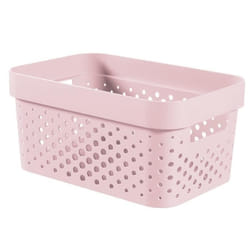 CURVER Panier de rangement Infinity 45 L - Plastique recyclé - Rose