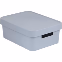 Boîte de rangement - Curver - Infinity - 11L - Gris - Plastique léger et étanche