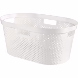 Corbeille à linge - Curver - Infinity - 40 L - Blanc
