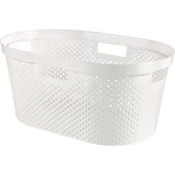 Corbeille à linge - Curver - Infinity - 40 L - Blanc