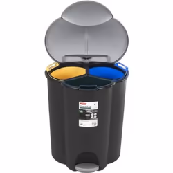 Poubelle de tri sélectif Curver Trio 40L V2 conteneurs