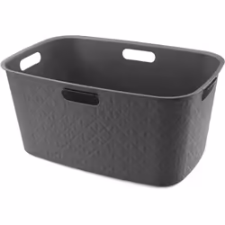 CURVER CORBEILLE À LINGE SOFTEX 45L - DESIGN ÉLÉGANT - LÉGÈRE, EMPILABLE ET PRATIQUE - 70% RECYCLÉ - TAILLE SPACIEUSE 59 X 39 ...