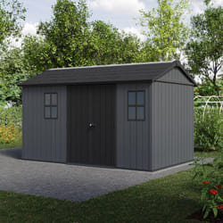 Abri de jardin newton plus 1375 - 8.6 m² - Gris