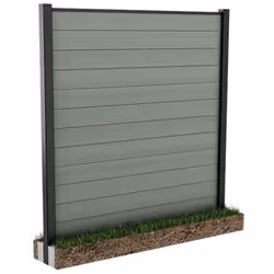 Protégez votre jardin des regards indiscrets et des vents avec la clôture en résine Keter. Fabriquée en composite Evotech, el ...