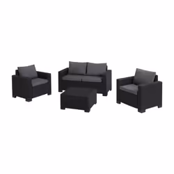 Salon de jardin 4 places California - Anthracite - KETER