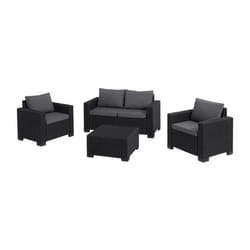 Salon de jardin 4 places California - Anthracite - KETER