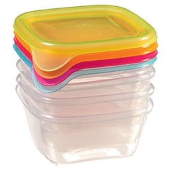 Curver - kids classic set de 4 boîtes, 0.25 l, résine, multicolore, 11 x 11 x 10 cm 210476