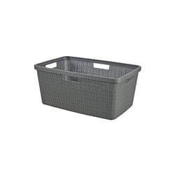 Panier a linge jute 46L, gris, 70% recyclé 245981 - Curver