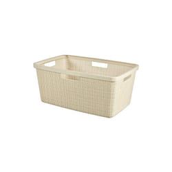Curver - panier a linge jute 46L, beige, 70% recyclé 245980