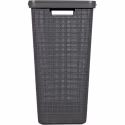 Coffre à Linge - CURVER - Jute 58L - 70% Plastique Recyclé - 34x43x60 cm - Contemporain